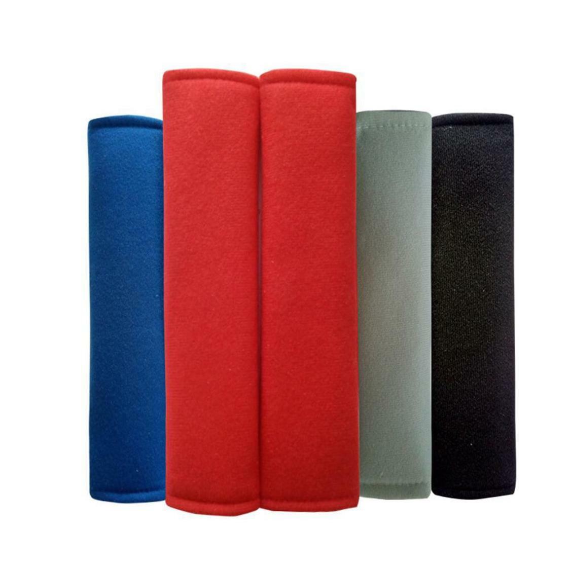 CAR SEAT BELT COVER SHOULDER COMFORTABLE SOFT PADS Black X 2 PIECES eBay