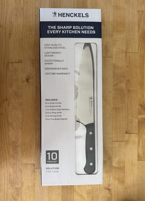 ZWILLING Henckels Solution Stainless Steel 10-Piece Knife Set Lifetime Warranty