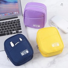 Portable Electronics Organizer Cable Bag Gadget Storage Case Office Travel Pouch