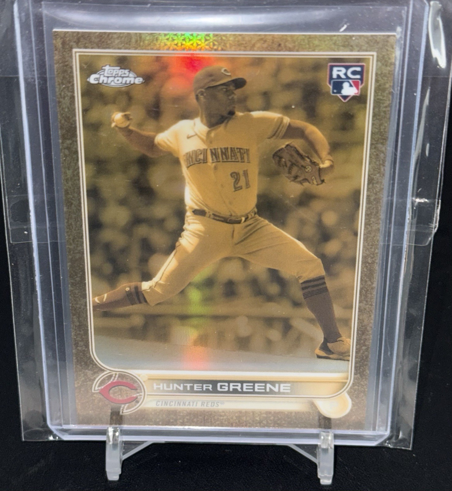 2022 Topps Gilded Collection - Cast in Gold Extended Hunter Greene 123/199