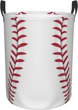 Baseball Laundry Basket Room D cor Hamper Clothes Storage Bucket Toy Organizer