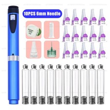3ml Cartridges Cassette Bottles Injection Pen & 6mm Needle For Diabetes Control