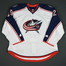 2015-16 Cody Goloubef Columbus Blue Jackets Game Used Worn NHL Hockey Jersey