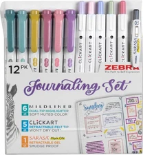 Zebra Pen - Premium 12-Pack Journaling Set