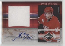 2010-11 Limited Jumbo Materials Signatures 45/49 Pavel Datsyuk #10 Auto HOF 3h1