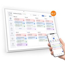 Digital Calendar, 10.1-inch Wall Planner Smart Electronic Calendar 10.1" White