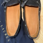 Ralph Lauren Purple Label Irwin Tassel Black Linen Leather Shoe Polo Italy 10 — photo 5