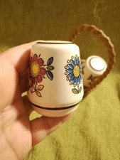 Salz und Pfefferstreuer Menage Vintage Keramik Schramberg ? Florales Muster Korb