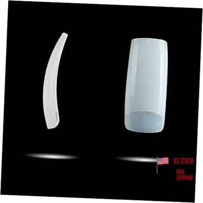 Half Cover Acrylic False Nail Tips - 500PCS Fake Nail Shape Artificial Natural