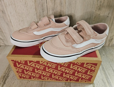 New Vans Brooklyn Ls V Toddler Girls Shoes Size 9 T Canvas Sepia Rose