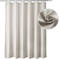 Fabric Shower Curtain Liner Washable, 70 X 72 Inches, Khaki Shower Liner Fabric