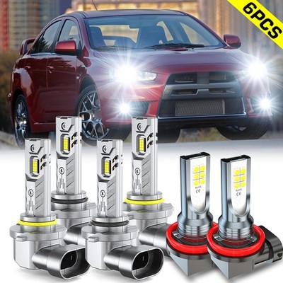 Para FOR Mitsubishi Lancer 2008-2017 faro LED bombillas de luz antiniebla