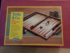 Backgammon Koffer, Tavla &  Co, Nr. 1111, Holz mit Messingschlössern, Unbenutzt
