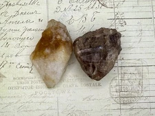 Record Keeper Amethyst Herkimer and Citrine Point