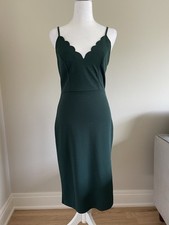 SOCIALITE Laser Cut Bodycon Women Dress Size s Green