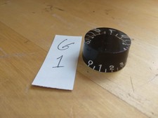 Gibson Style Speed KNOB. One 1 , Black push on Guitar Knob, Plastic