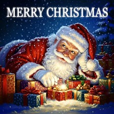 JYXSJYYD 5D DIY Christmas Diamond Art Kits for Adults,Santa Claus KM391-A-1