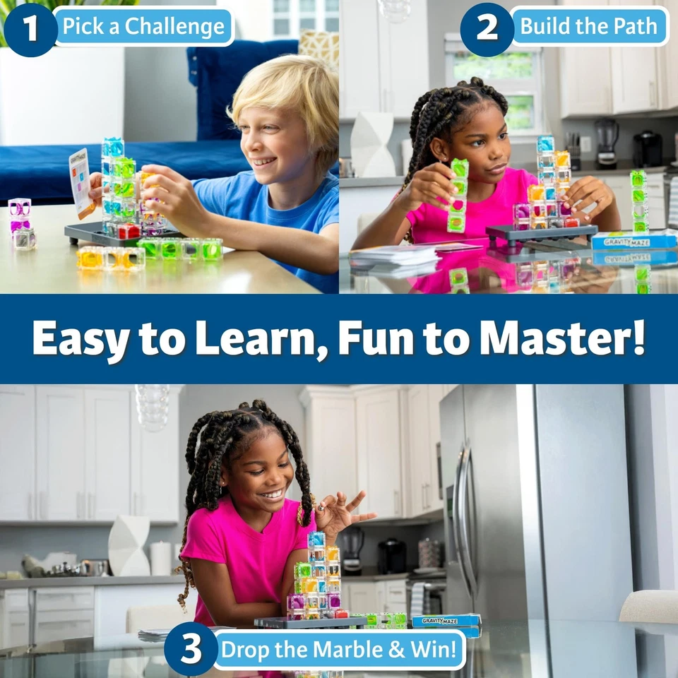 ThinkFun Gravity Maze - Falling Marble Logic Game - Challenging STEM Toy for - Image 2 of 4