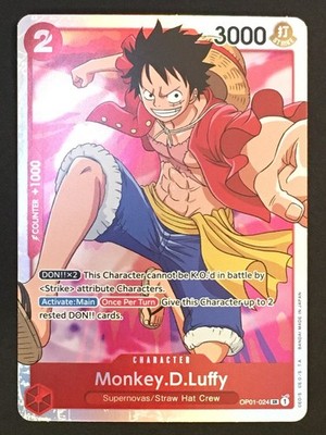 Monkey.D.Luffy OP01-024 SR Foil One Piece Romance Dawn English NM