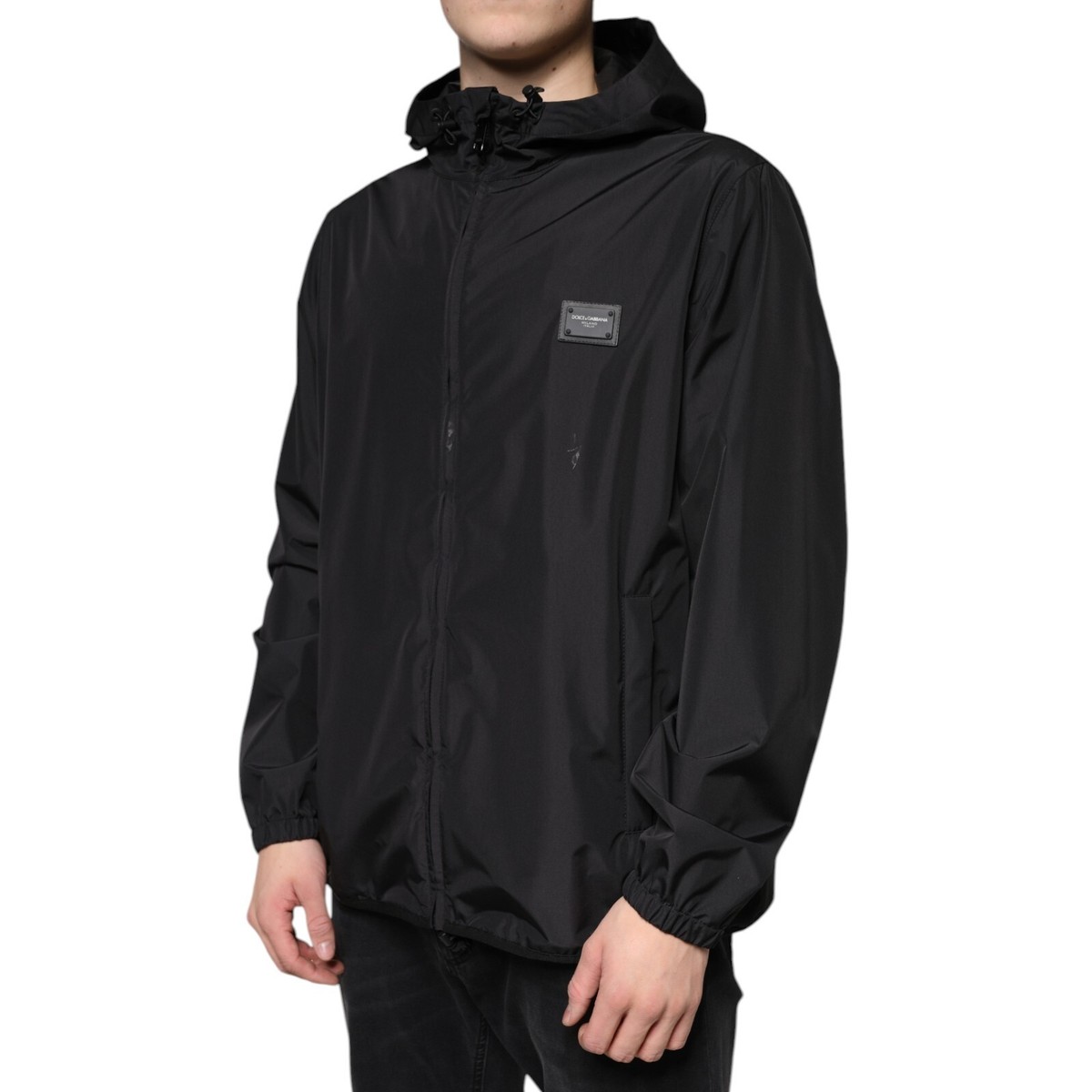 ジャケット Dolce & Gabbana JACKET (F26X8TFMMHN F0758) DOLCE & GABBANA Jacket Black Polyester Hooded Men Full Zip