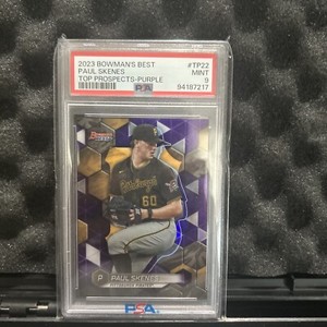 2023 Bowman's Best - Top Prospects Purple Refractor #TP-22 Paul Skenes /250 (RC)