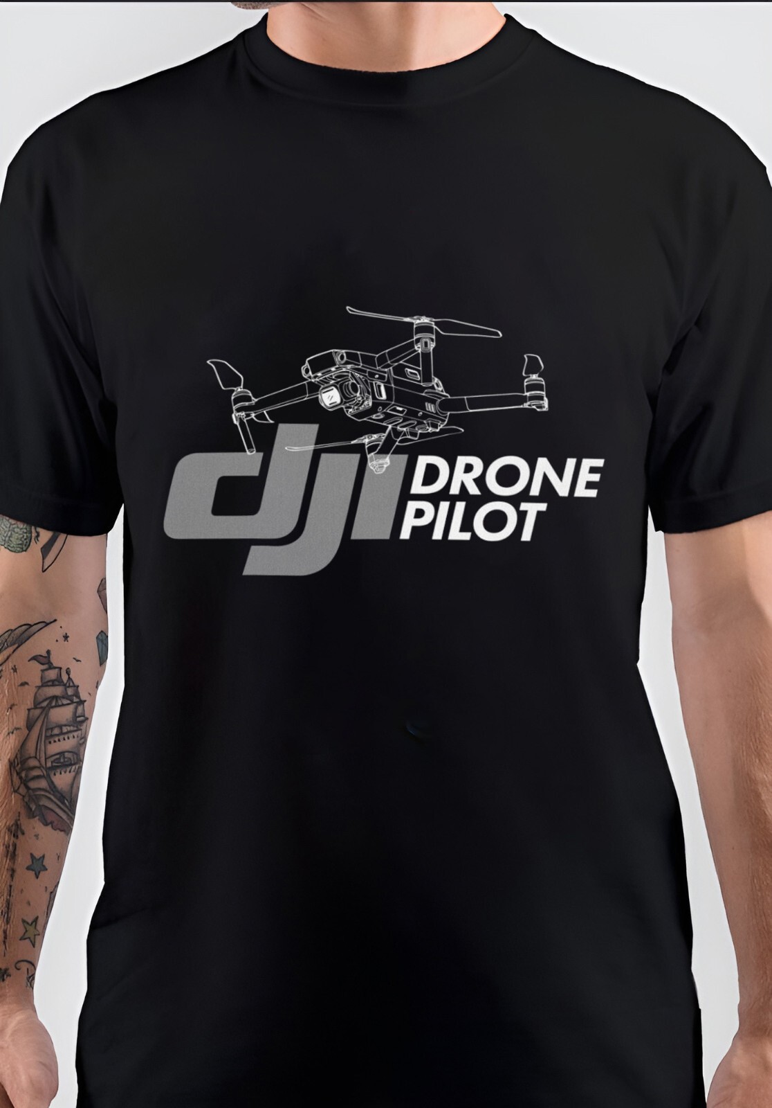 Dji Drone Pilot Drone Operator Unisex T-Shirt-image