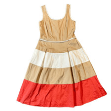 Nine West Sleeveless Tank Color Block Dress 4