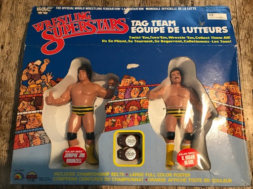 LJN WWF Grand Toys Boxed Killer Bees Tag Team Set....
