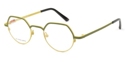 Petites Lunettes de vue géométriques Vertes Mattes Eyefunc London 765 45mm