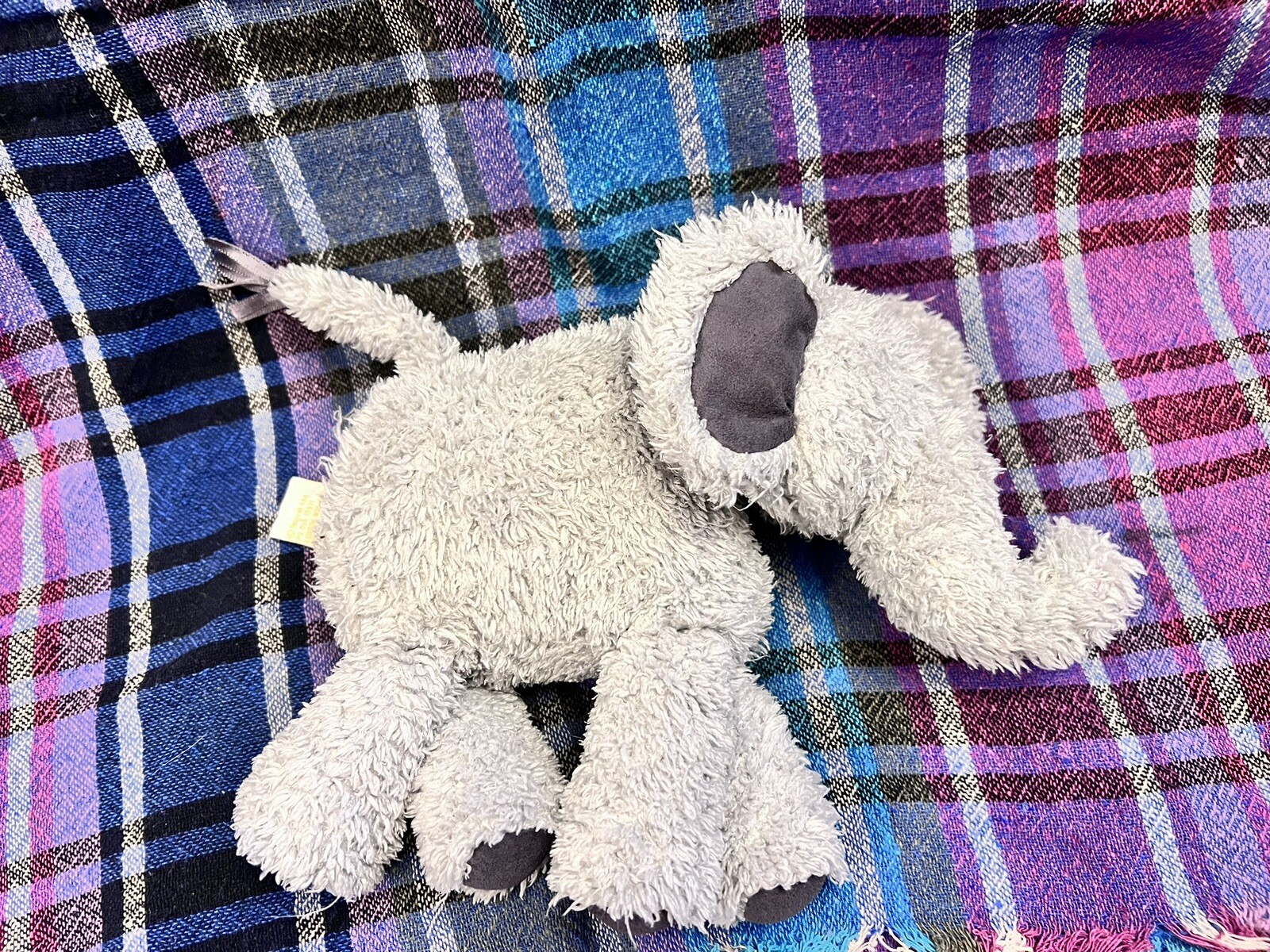 Jelly baby Jellybaby JellyCat Grey Elephant Baby Soft Toy Rattle Chime