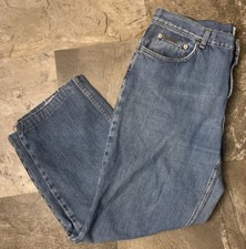 Vtg CK CALVIN KLEIN Jeans Size 14 35x26.5 High Rise Mom Jeans Blue Stone Wash