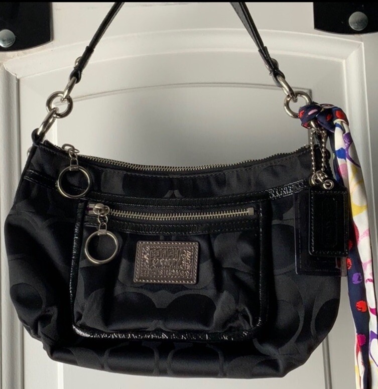 Coach Poppy Black Monogram Bag No L0926-14562 | eBay