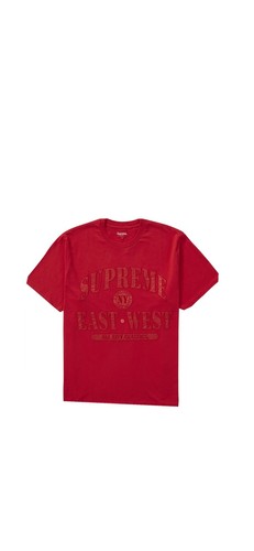 supreme t shirt authentic large east 