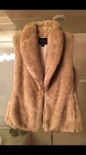 Euc Anthropologie Sanctuary Tan Faux Fur Vest Size Sp