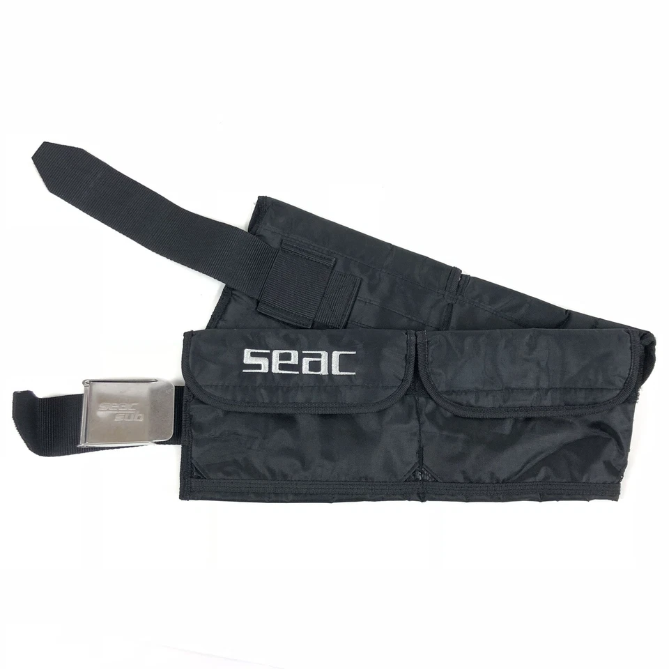 Cinturón de buceo SEAC SUB peso agua 4 bolsillos ajustable negro grande 16.1826 Foto 4 de 4