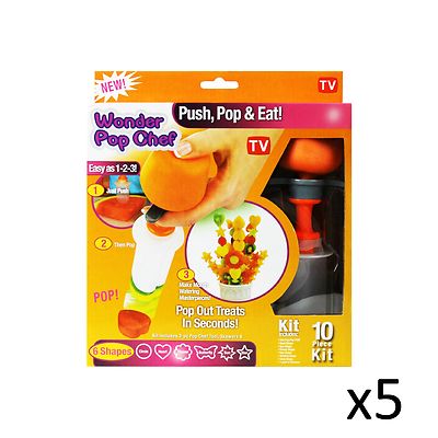 Obstformer Gemüse Großhandel Bulk Wonder Pop Chef Schneider Party Spaß 10 Stck. x5