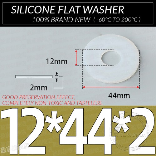 Flachdichtung Silikon Gummi-dichtung Schnurstärke 2MM Flach Dichtung Fittinge - Bild 93 von 117