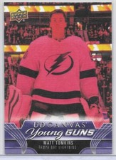 MATT TOMKINS 23-24 UD EXTENDED YG'S CANVAS SP INSERT RC/CANADA/LIGHTNING