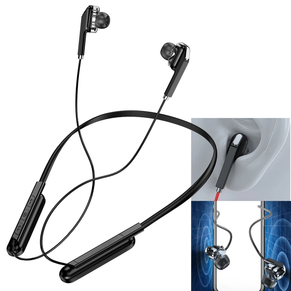 Bluetooth Headset Sports Wireless Neckband Earphone Headphone