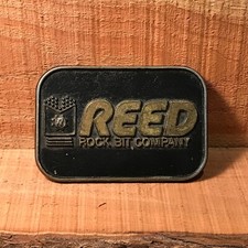 Vintage Reed Rock Bit Company Mining Belt Buckle