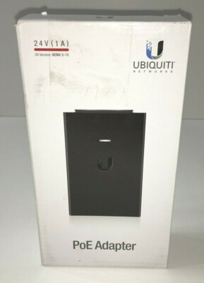 Ubiquiti Networks POE-24-24W-G 24V PoE 1A NEM 5-15 Gigabit Adapter US New