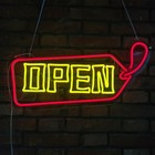 Neon Light Sign Billboard Hangable Neon lights brand advertising Open red+yellow