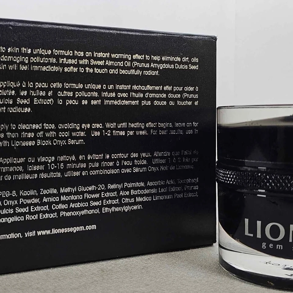 Máscara de ónix negro Lionesse Gem Skin Care con caja 72 g 2,54 oz Foto 2 de 4