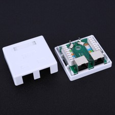 Conector de pared RJ45-8P8C adaptador de conexión cable de extensión montaje caja conector