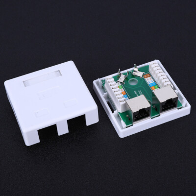 RJ45-8P8C Wall Connector Junction Adapter Extension Cable Mount Box  Jack