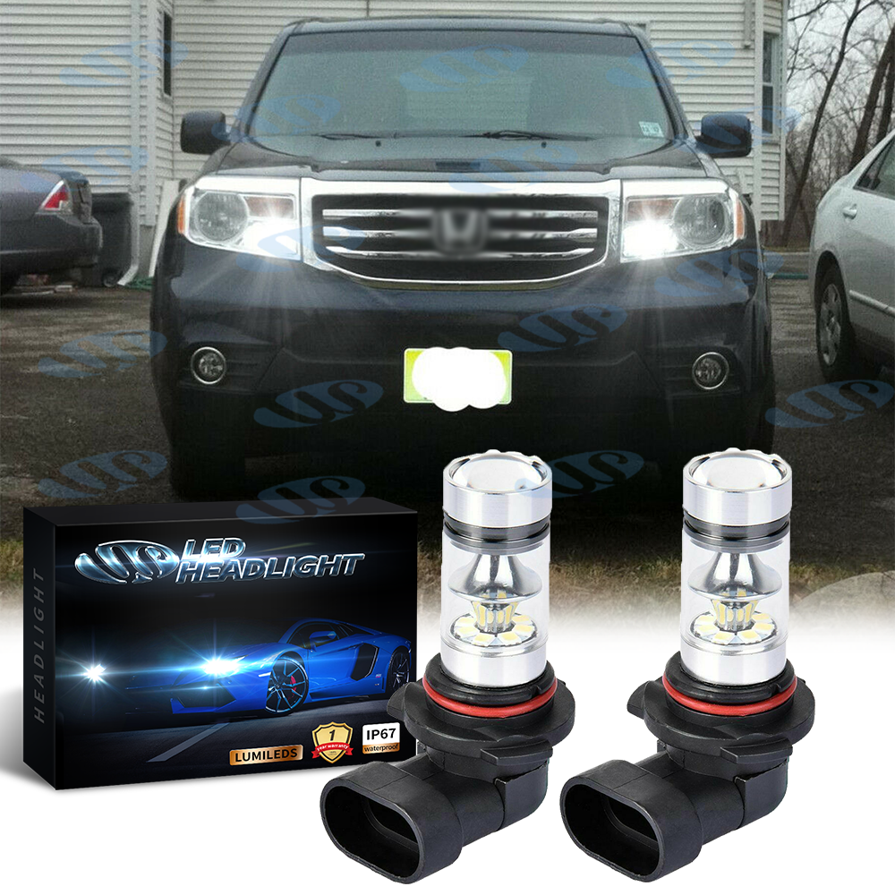 9005 Cool White LED Daytime Running DRL Bulbs For 08-15 Honda
