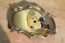 New England Patriots Belt Buckle 1970s NFL Football Fanwear Vtg Raintree