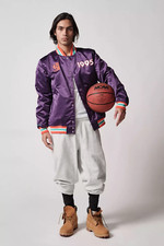 Mitchell & Ness Heavyweight Satin Varsity Jacket Medium