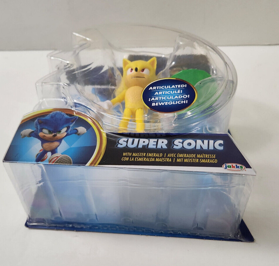 Sonic The Hedgehog 2 Super Sonic With Master Emerald Action Figure