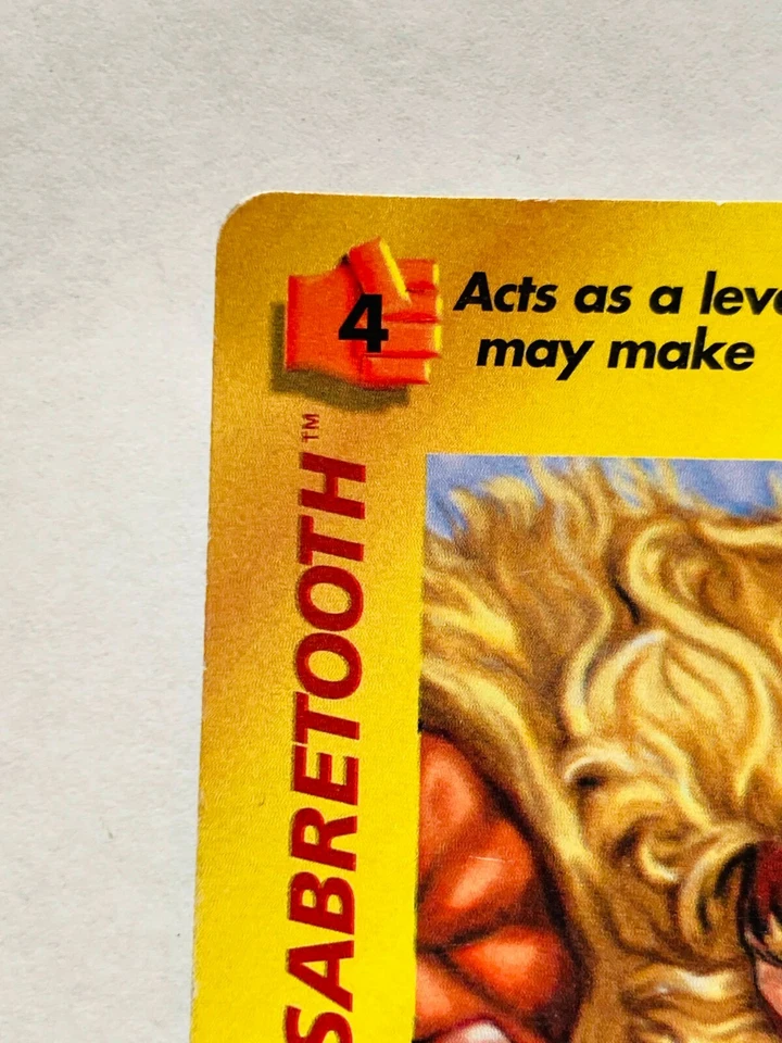 1995 X-men Sabretooth ' 95 Over Power Trading Card Game No. 4 Rare F/S - Image 2 of 4